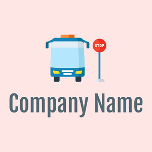 Bus stop logo on a pink background - Automotive & Vehicle