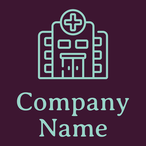 Hospital logo on a Blackberry background - Architectural