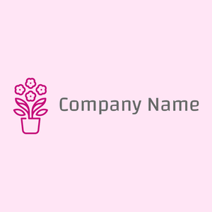 African violet logo on a Lavender Blush background - Environmental & Green