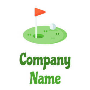 Golf on a White background - Sports