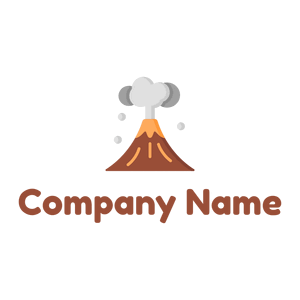 Volcano logo on a White background - Abstract