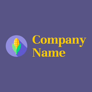 Corn logo on a Butterfly Bush background - Agriculture