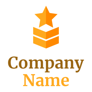 Dark Tangerine Military rank on a White background - Industrial