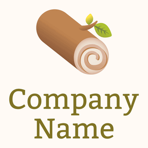 Log logo on a Seashell background - Environmental & Green