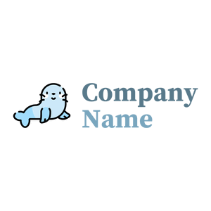 Cute Seal logo on a White background - Abstract