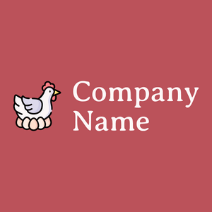 Chicken on a Blush background - Agriculture