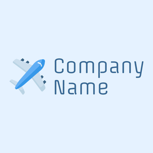 Plane logo on a Alice Blue background - Automotive & Vehicle