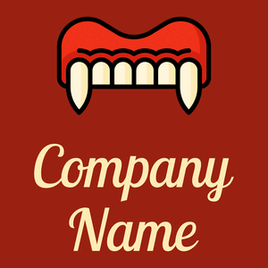 Vampire logo on a Saddle Brown background - Abstract