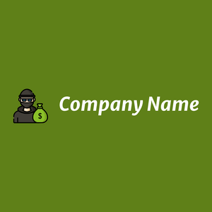 Robber logo on a Olive Drab background - Security