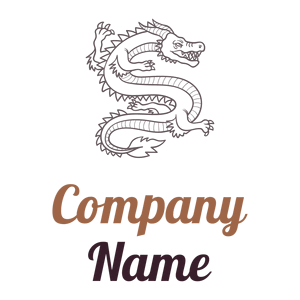 Dragon tattoo logo on a White background - Animals & Pets