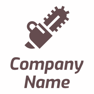 Brown Chainsaw logo on a White background - Construction & Tools