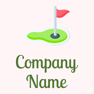 Golf flag on a Snow background - Sports