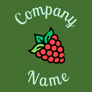 Raspberry logo on a Dell background - Food & Drink