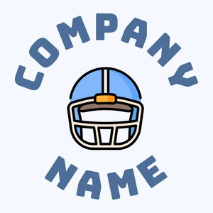 Football helmet logo on a Alice Blue background - Construction & Tools