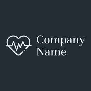 Heart rate logo on a Black background - Medical & Pharmaceutical