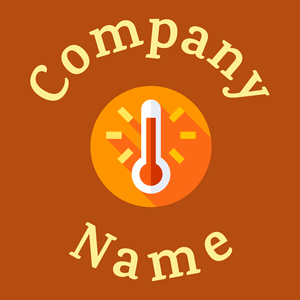 Hot logo on a Rust background - Abstract