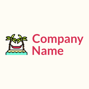 Hammocks logo on a Floral White background - Travel & Hotel