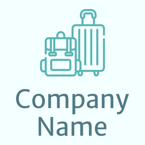 Travel luggage logo on a Azure background - Automotive & Vehicle