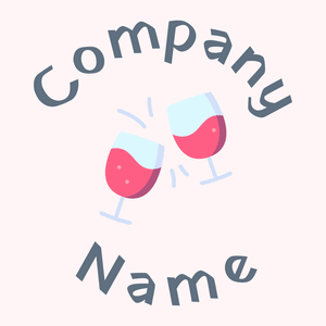 Wine glass logo on a Snow background - Agriculture