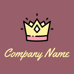 Crown logo on a Mauve Taupe background - Fashion & Beauty