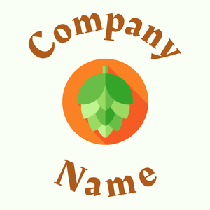 Hop logo on a Ivory background - Agriculture