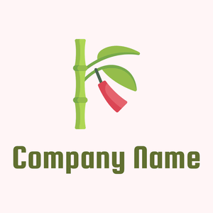 Bamboo logo on a Snow background - Environmental & Green