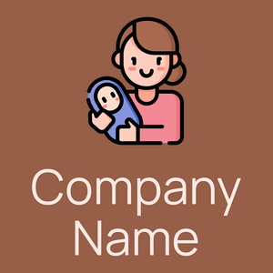 Mother logo on a Copper Rust background - Children & Childcare