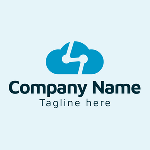 Cloud and network logo - Computer