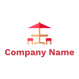 Outdoor table logo on a White background - Abstract