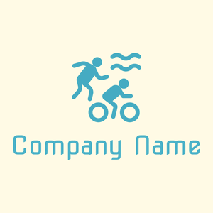 Triathlon logo on a Corn Silk background - Community & Non-Profit