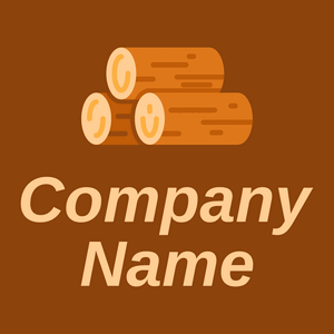 Wood logo on a Saddle Brown background - Environmental & Green