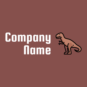 Tyrannosaurus rex logo on a Lotus background - Abstract