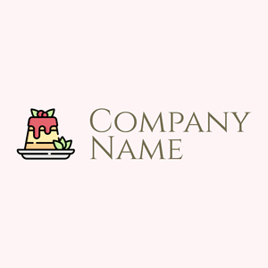 Pudding logo on a Snow background - Food & Drink