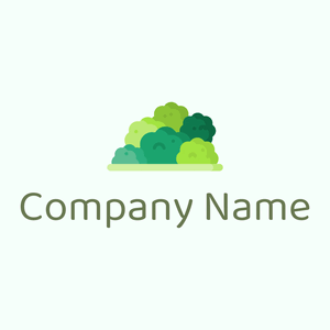 Bush logo on a Mint Cream background - Floral