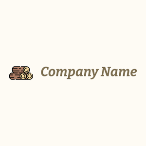 Wood Pile logo on a Floral White background - Environmental & Green