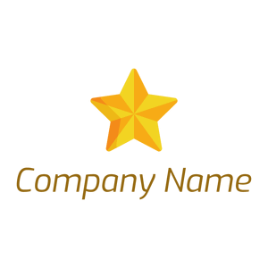 Faced Star logo on a White background - Abstract