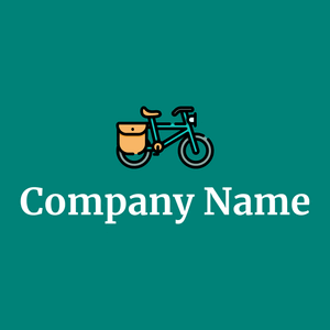 Bicycle on a Teal background - Sports