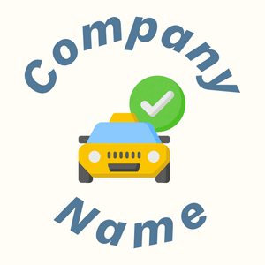 Taxi logo on a Floral White background - Automotive & Vehicle