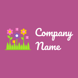 Flowers logo on a Royal Heath background - Floral