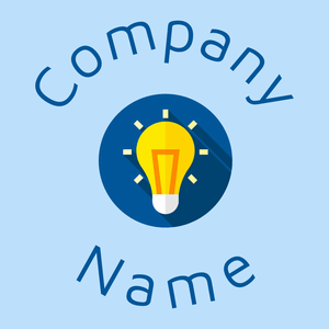 Idea logo on a Columbia Blue background - Abstract