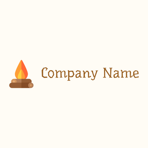 Fireplace logo on a Floral White background - Games & Recreation