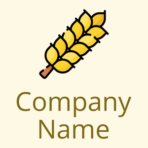 Wheat logo on a Corn Silk background - Agriculture