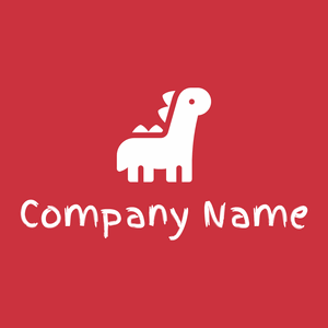 Dinosaur logo on a Mahogany background - Animals & Pets