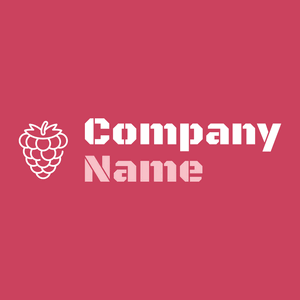 Raspberry logo on a Mandy background - Food & Drink