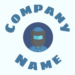 Rounded Welder logo on a Azure background - Construction & Tools