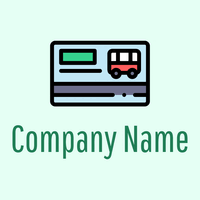 Bus Card logo on a green background - Automotive & Vehicle