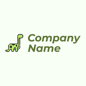 Dinosaur logo on a Honeydew background - Animals & Pets