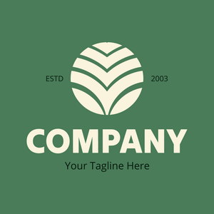 Dark green round leaf logo - Agriculture