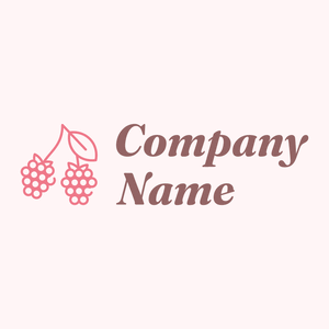 Two Raspberries logo on a Snow background - Food & Drink