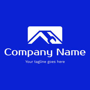 Blue tool logo on house - Real Estate & Mortgage